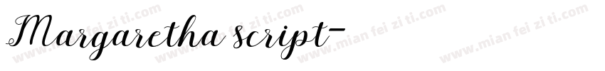 Margaretha script字体转换
